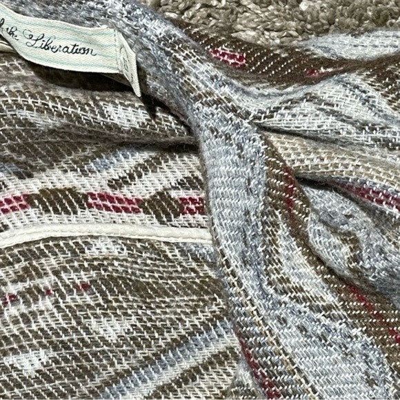 ANTHROPOLOGIE Daughters of the Liberation Woven Aztec Jacket size XS cc - Picture 8 of 8